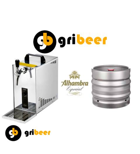 Alquiler grifo de cerveza con 30 Litros de Alhambra